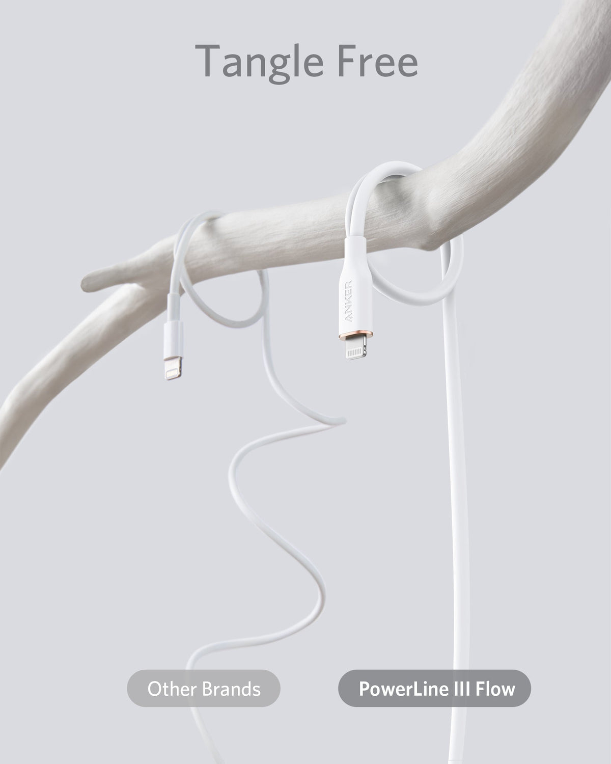 Anker <b>641</b> USB-C to Lightning Cable (Flow, 3 ft Silicone) - Agenda365.com