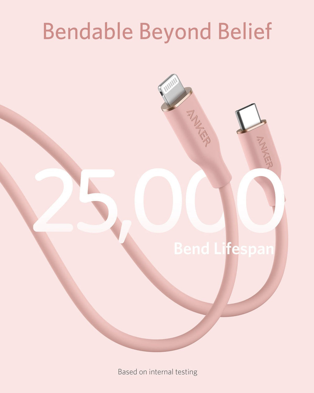Anker <b>641</b> USB-C to Lightning Cable (Flow, 3 ft Silicone) - Agenda365.com