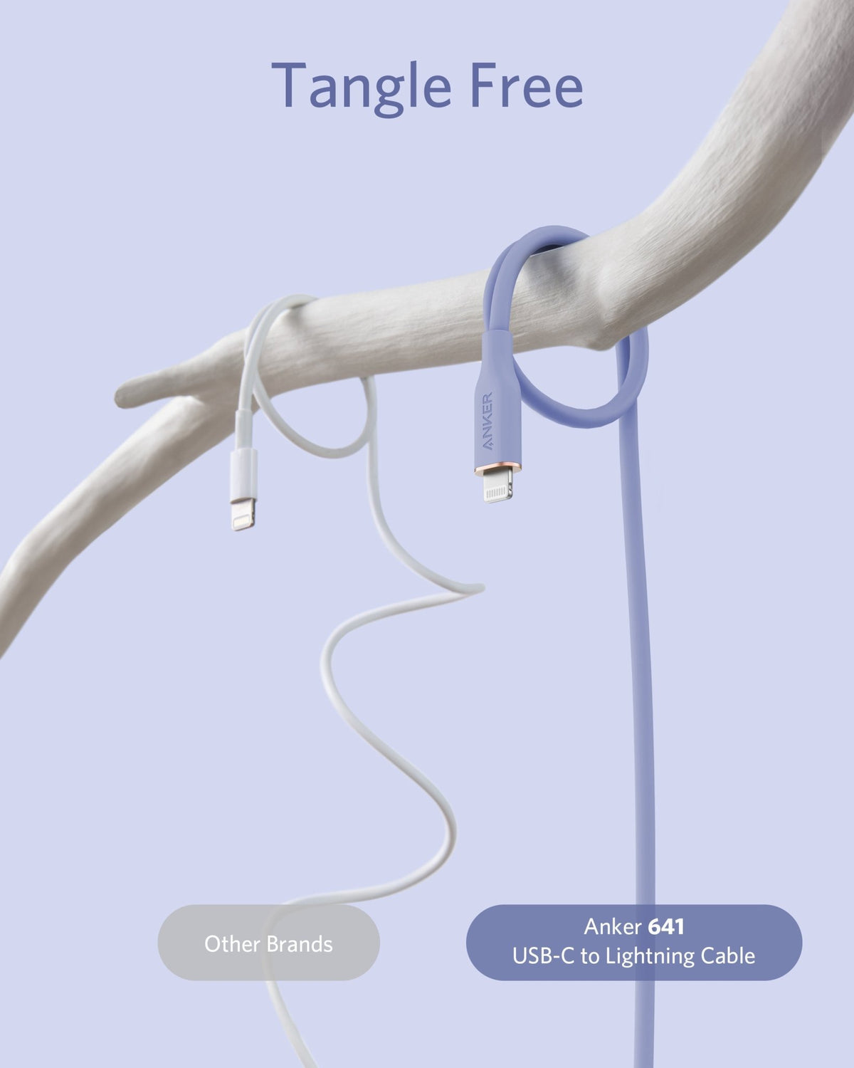 Anker <b>641</b> USB-C to Lightning Cable (Flow, 3 ft Silicone) - Agenda365.com