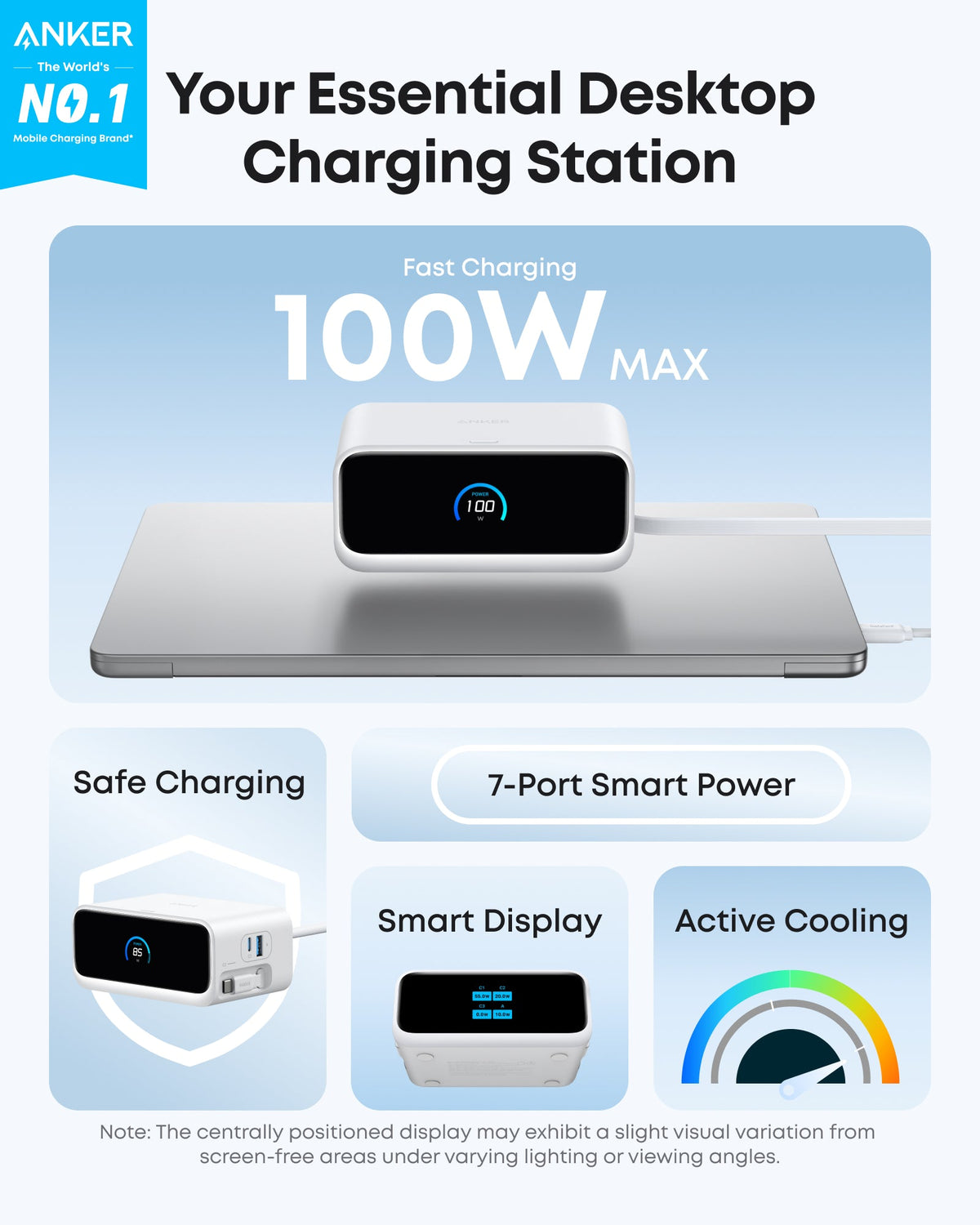 Anker Nano Charging Station (7-in-1, 100W) - Agenda365.com