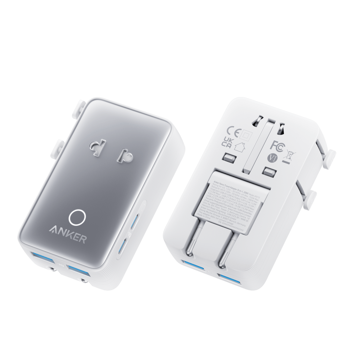 Anker Nano Travel Adapter (5-in-1, 20W, 1-Pack) - Agenda365.com
