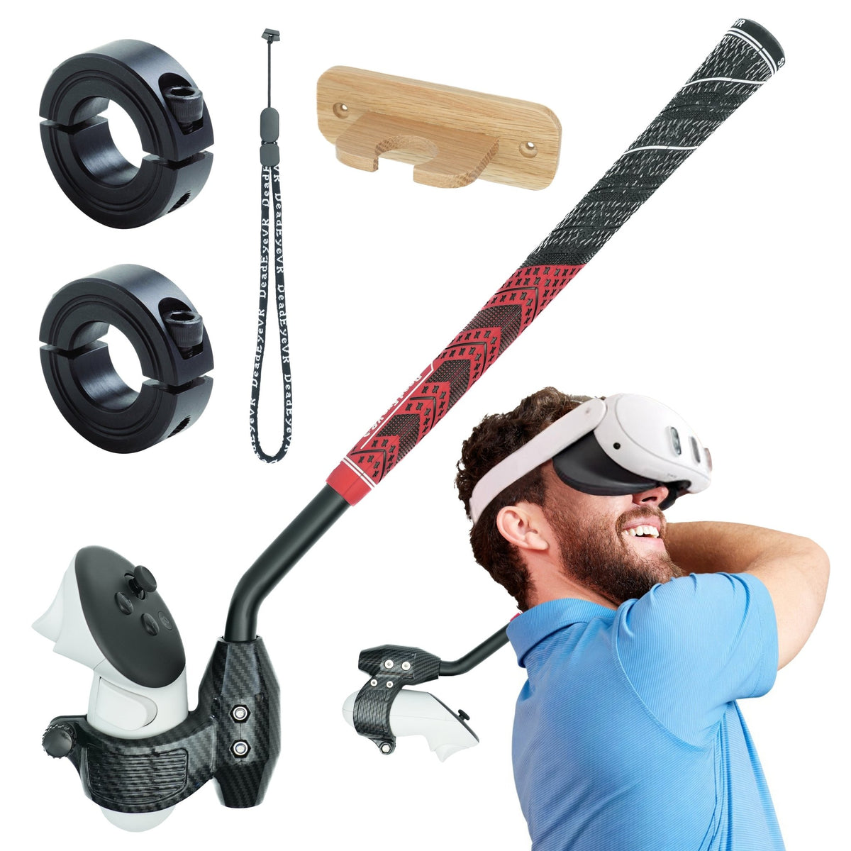 DriVR Ace - VR Golf Club Handle Accessory - Compatible with Quest 3/3s and Pro - Agenda365.com