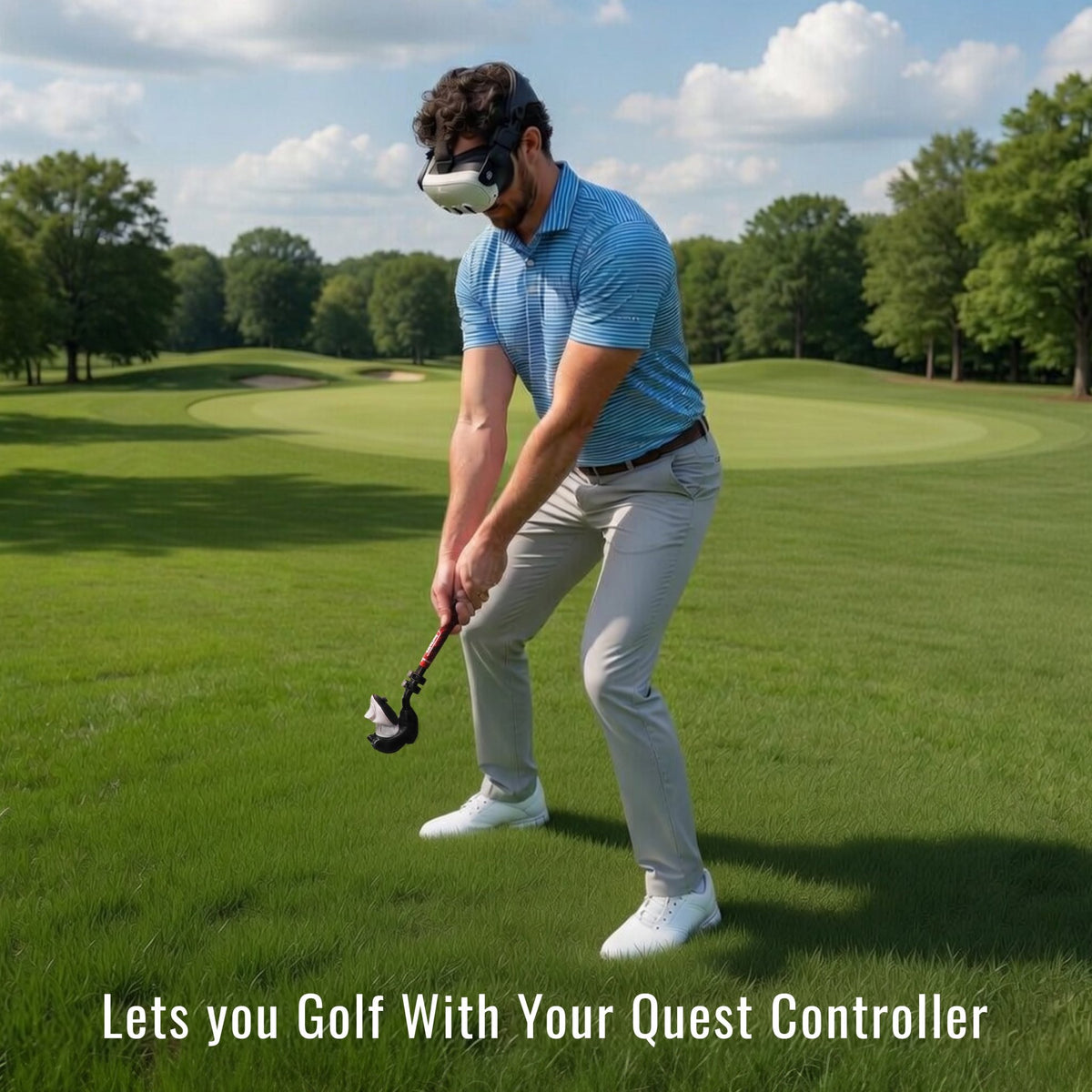 DriVR Ace - VR Golf Club Handle Accessory - Compatible with Quest 3/3s and Pro - Agenda365.com