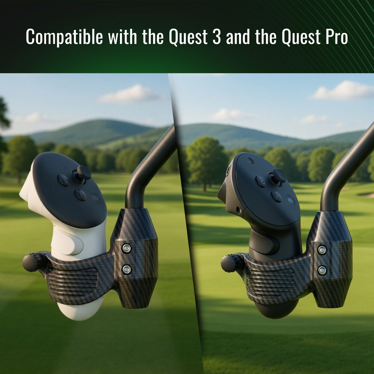 DriVR Ace - VR Golf Club Handle Accessory - Compatible with Quest 3/3s and Pro - Agenda365.com