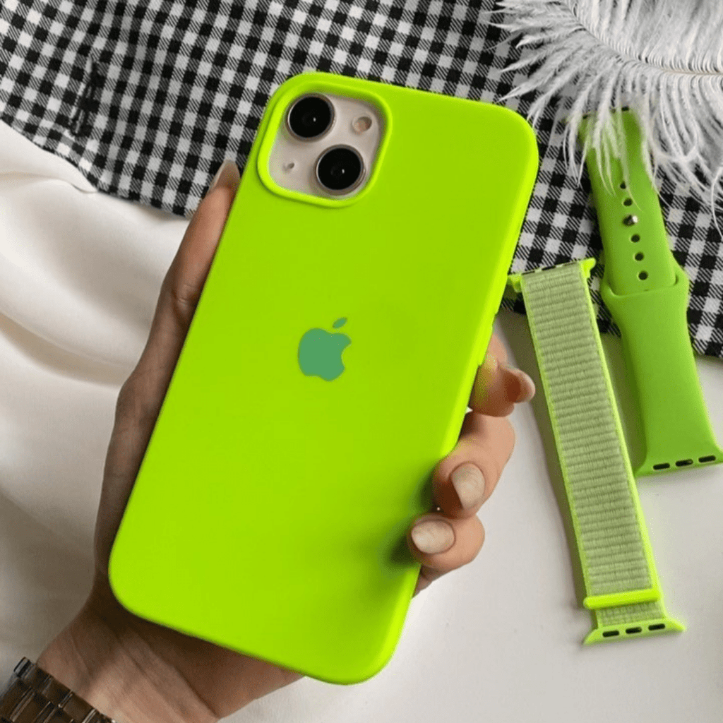 iPhone Silicone Case (Fluorescent Green) - Agenda365.com