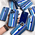 iPhone Silicone Case (Blue Rainbow) - Agenda365.com
