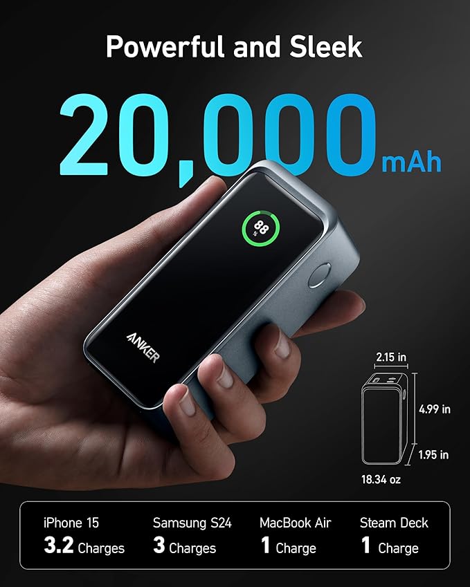 Anker Prime Power Bank (20K, 200W) - Agenda365.com