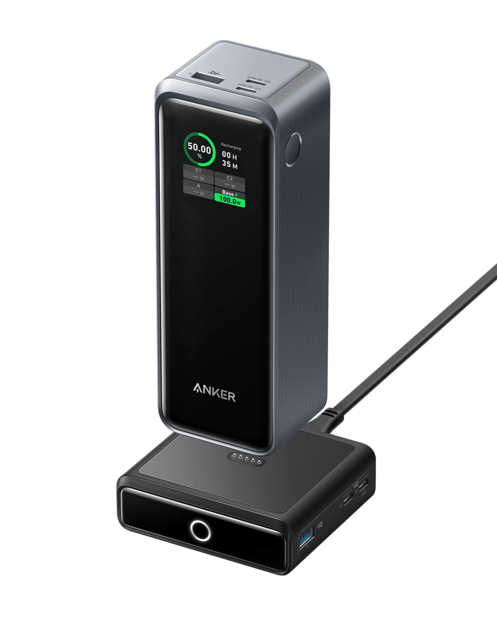 Anker Prime 27,650mAh Power Bank (250W) and 100W Charging Base - Agenda365.com