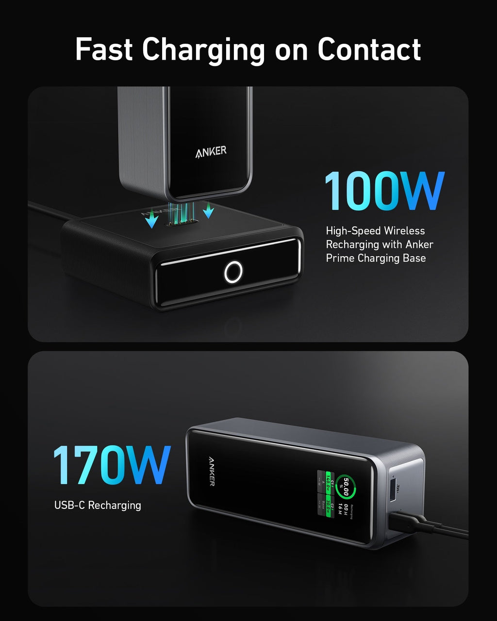 Anker Prime 27,650mAh Power Bank (250W) and 100W Charging Base - Agenda365.com