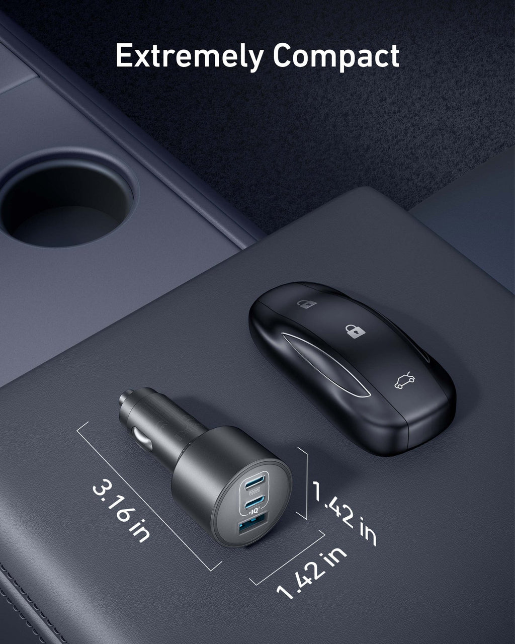 Anker Nano Car Charger (167.5W, 3 Ports) - Agenda365.com
