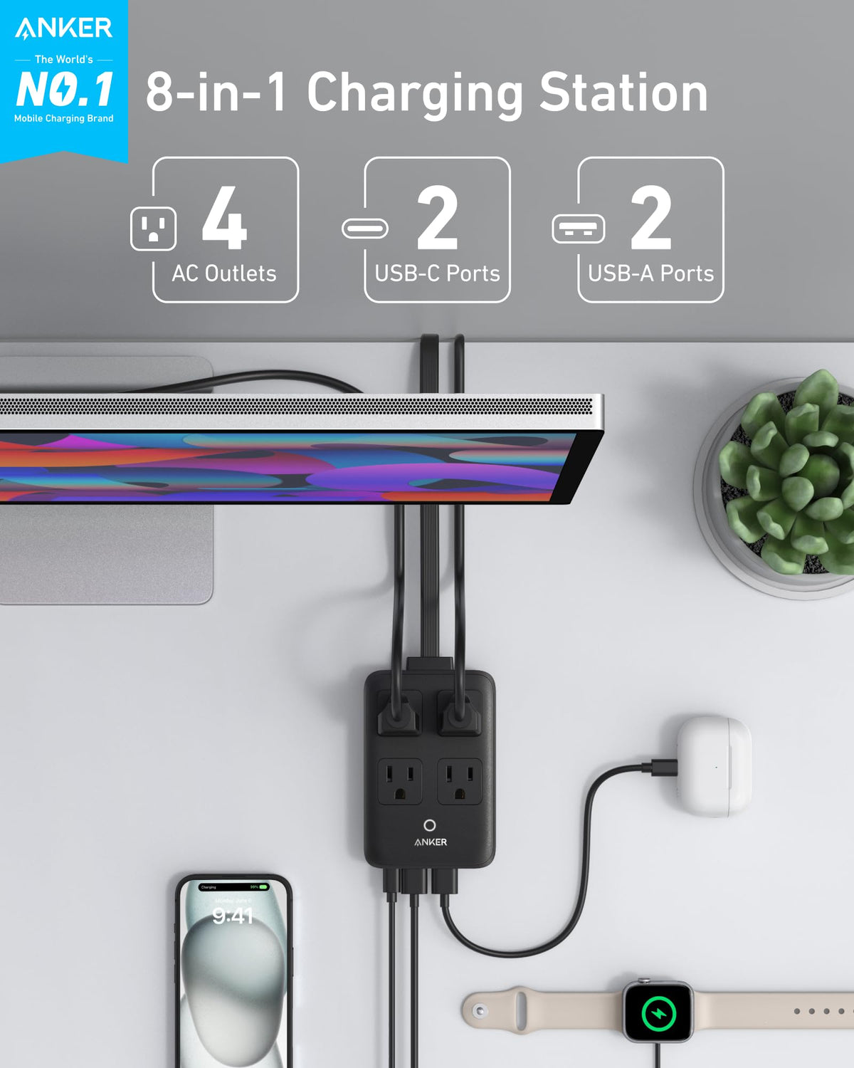 Anker Charging Station (8-in-1, 20W) - Agenda365.com