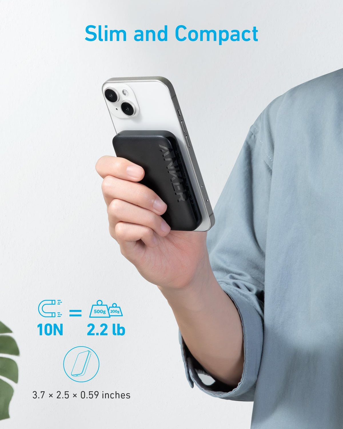 Anker <b>321</b> MagGo Battery (PowerCore Magnetic 5K) - Agenda365.com
