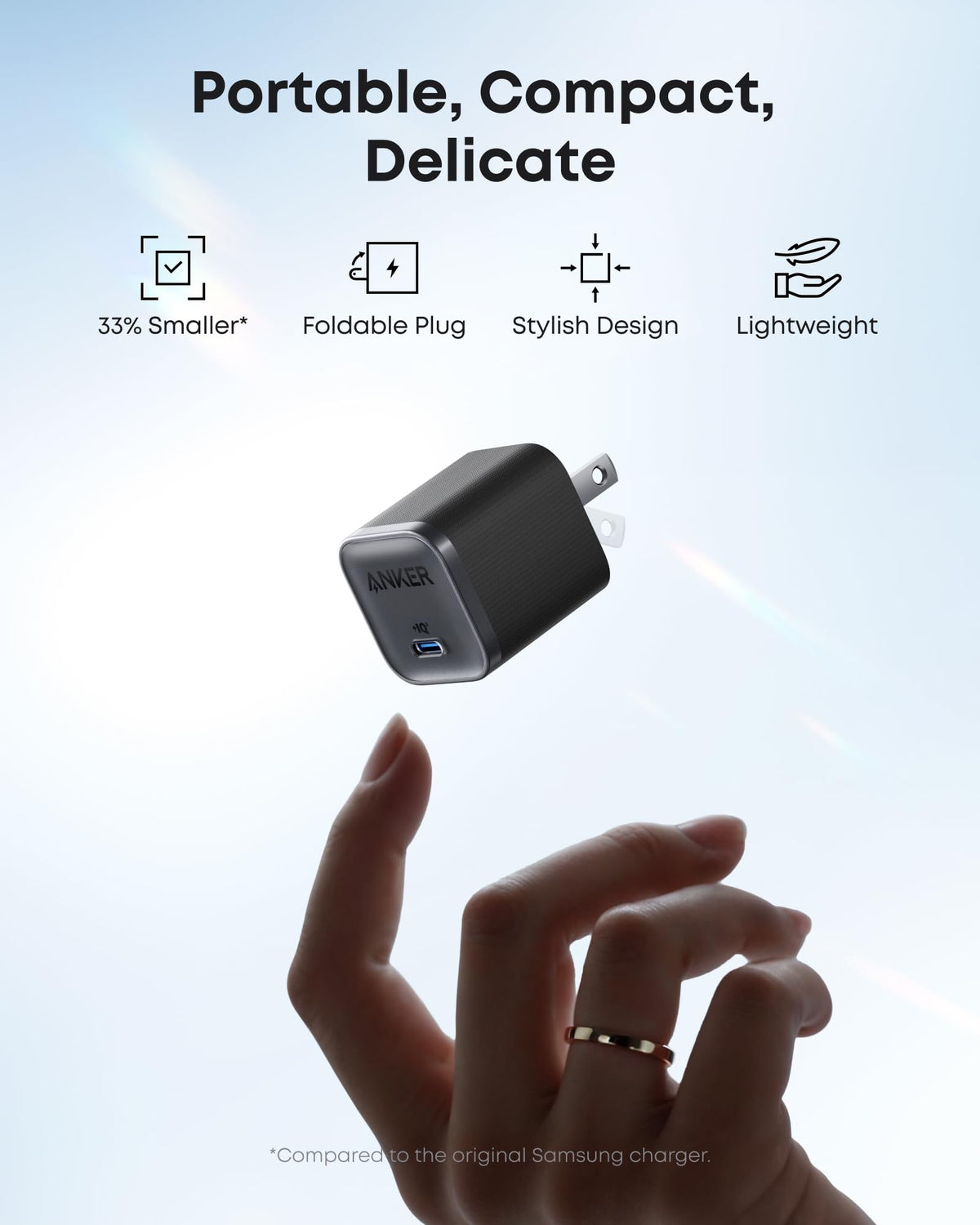 Anker Nano Charger (45W) with USB-C to USB-C Cable - Agenda365.com