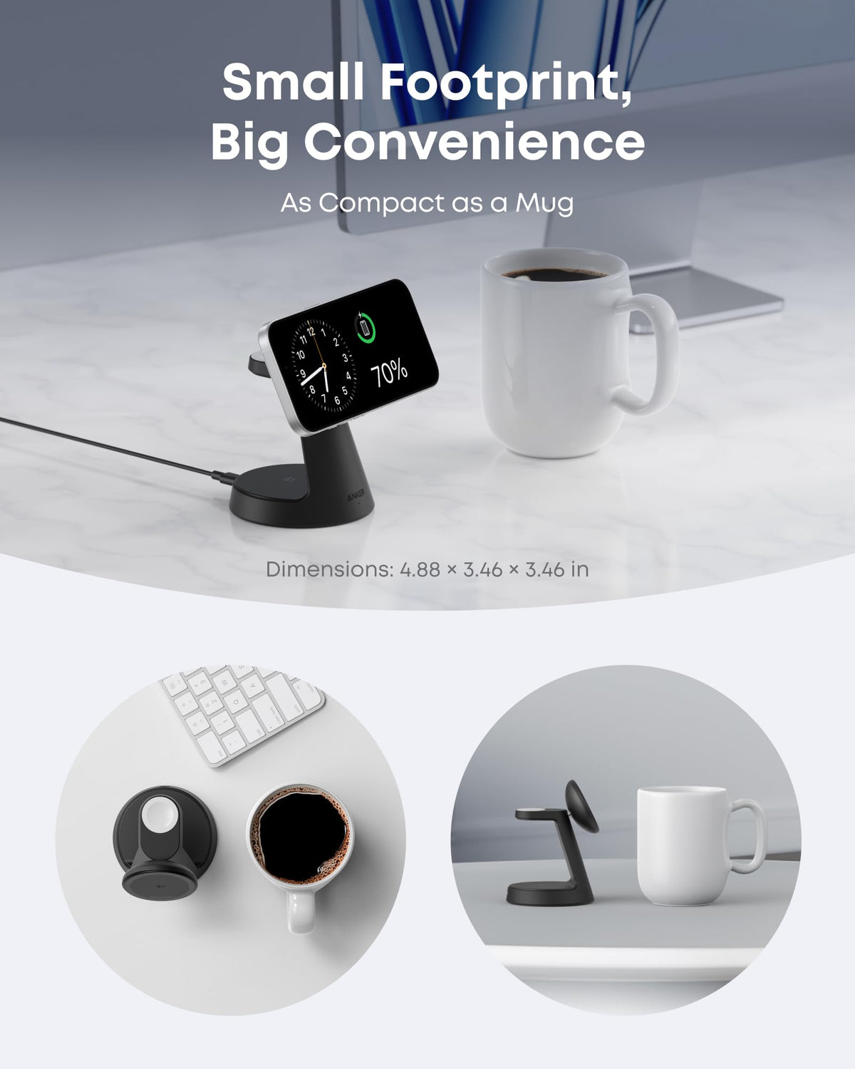 Anker MagGo Wireless Charging Station (3-in-1, Dock Stand) - Agenda365.com