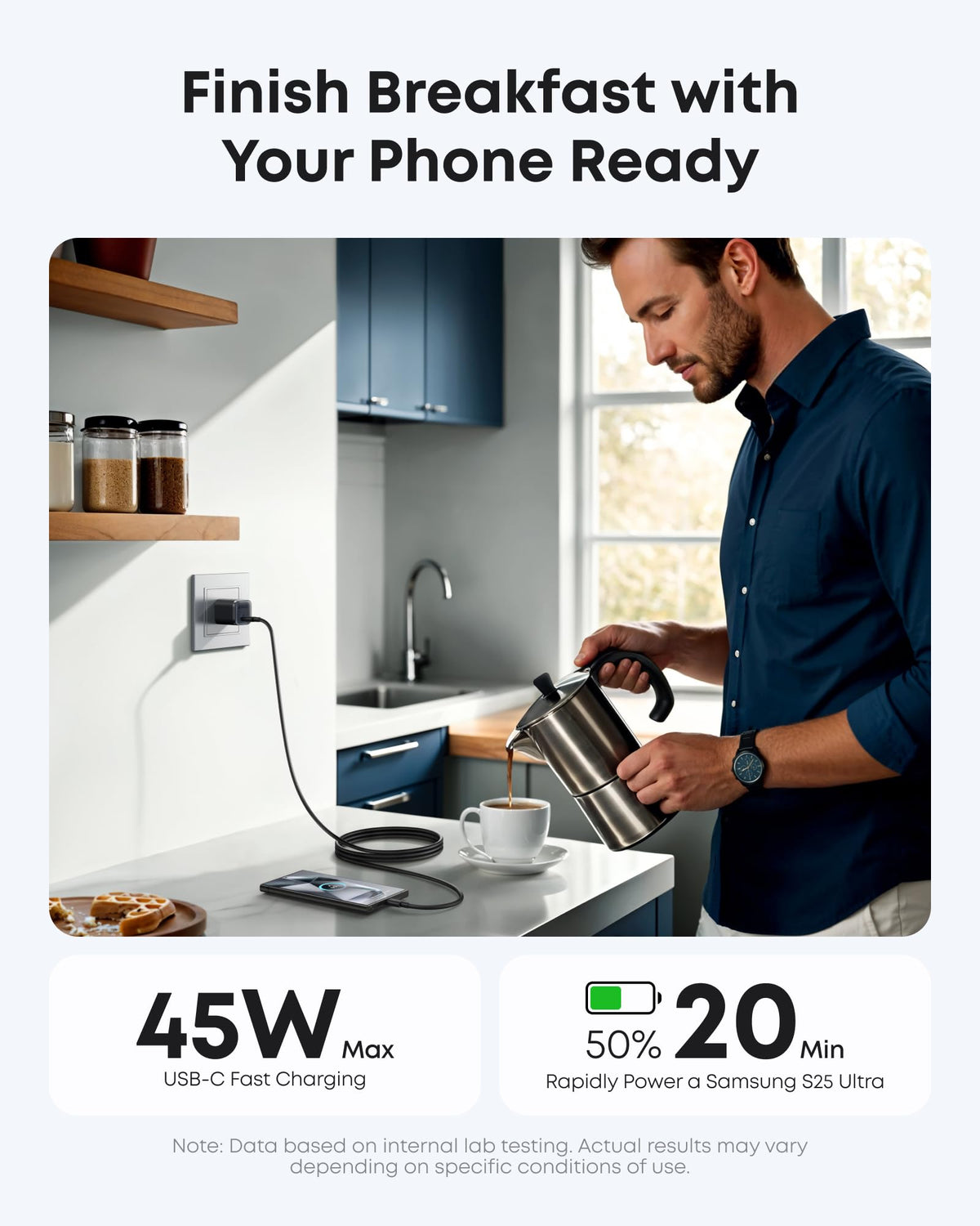 Anker Nano Charger (45W) with USB-C to USB-C Cable - Agenda365.com