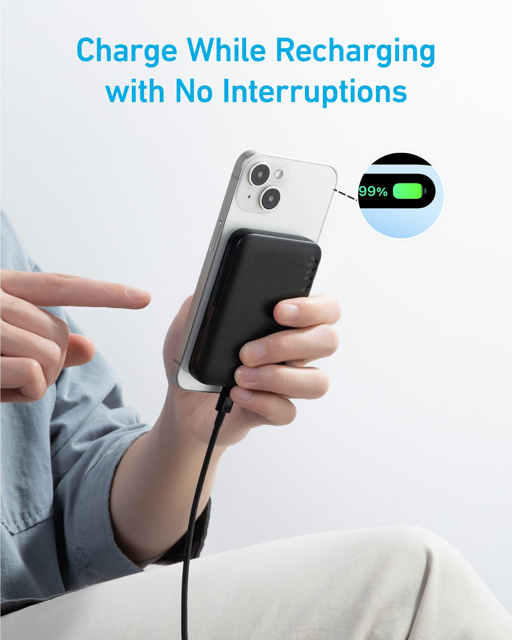 Anker <b>321</b> MagGo Battery (PowerCore Magnetic 5K) - Agenda365.com