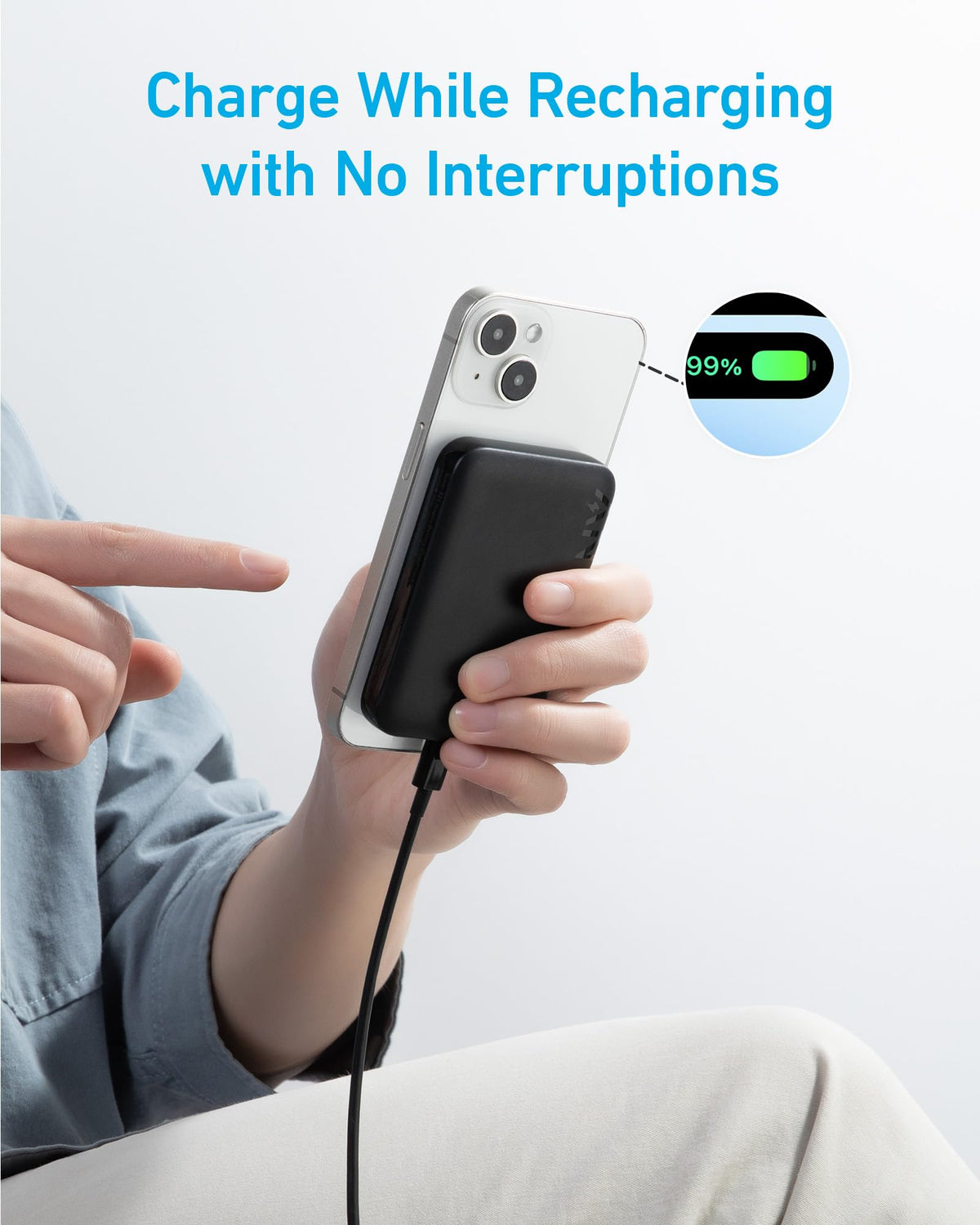 Anker <b>321</b> MagGo Battery (PowerCore Magnetic 5K) - Agenda365.com