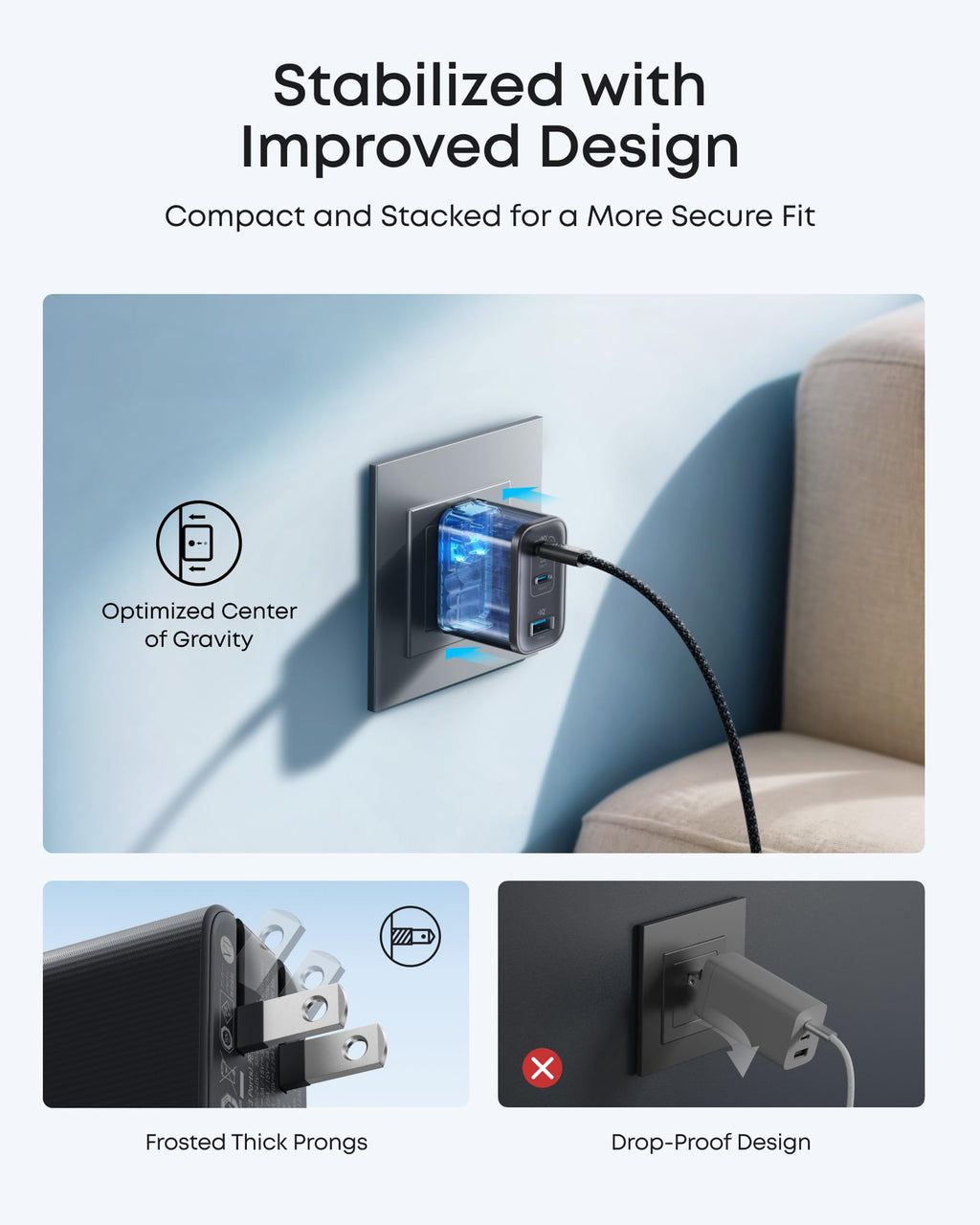 Anker Nano Charger (70W, 3 Ports) - Agenda365.com