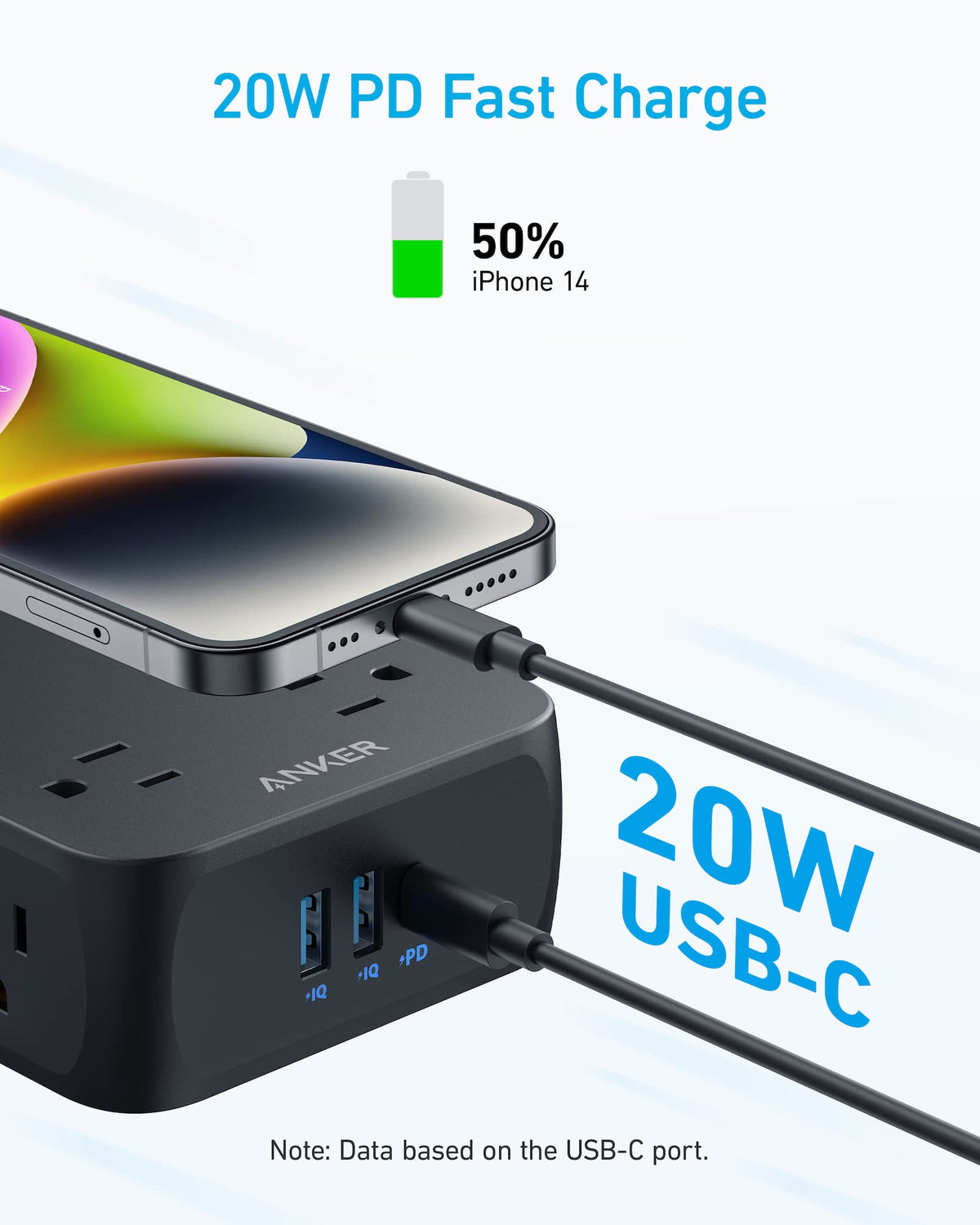 Anker <b>341</b> USB Power Strip - Agenda365.com