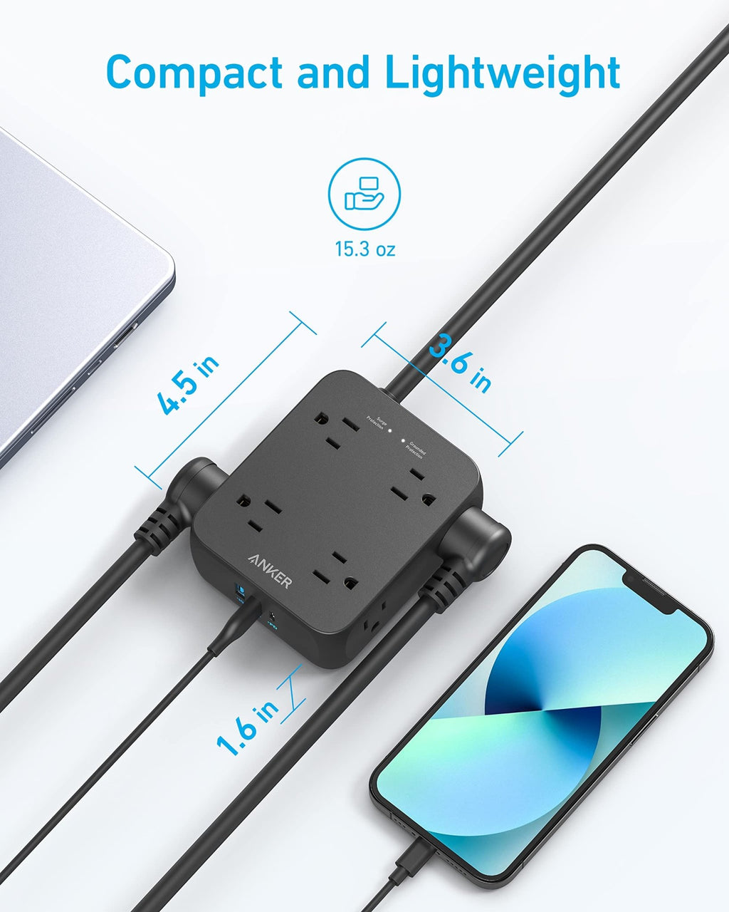 Anker <b>341</b> USB Power Strip - Agenda365.com