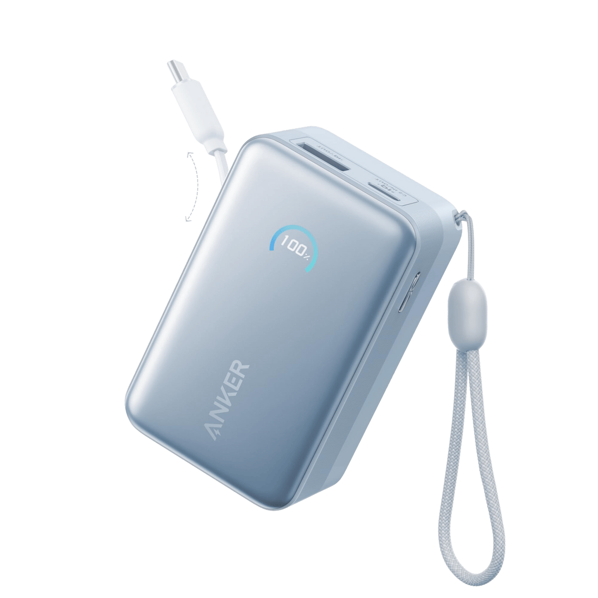 Anker Nano Power Bank (10K, 45W, Built-In Retractable USB-C Cable) - Agenda365.com