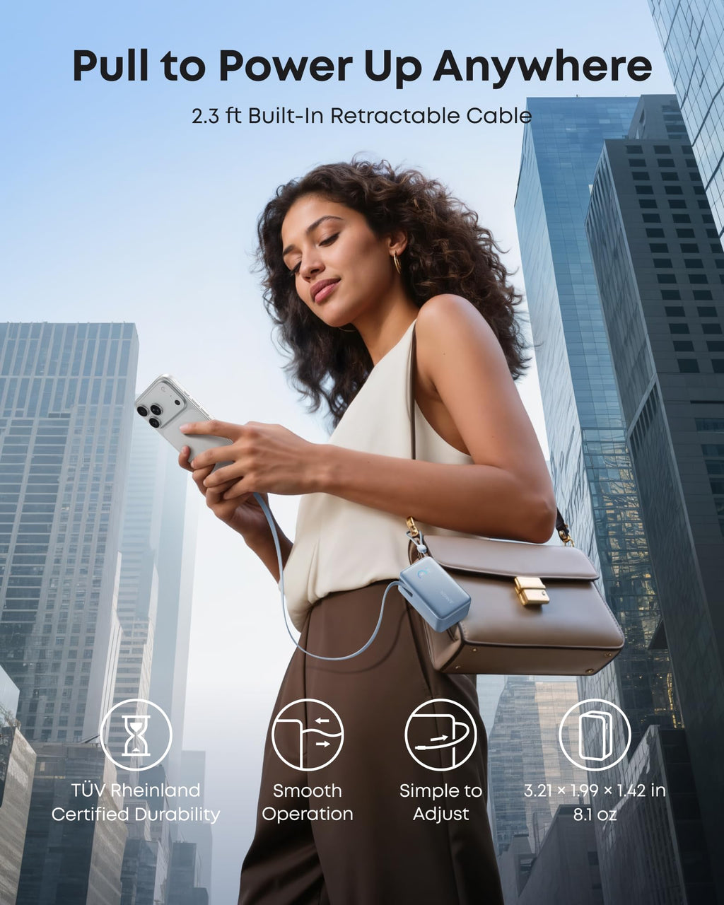Anker Nano Power Bank (10K, 45W, Built-In Retractable USB-C Cable) - Agenda365.com