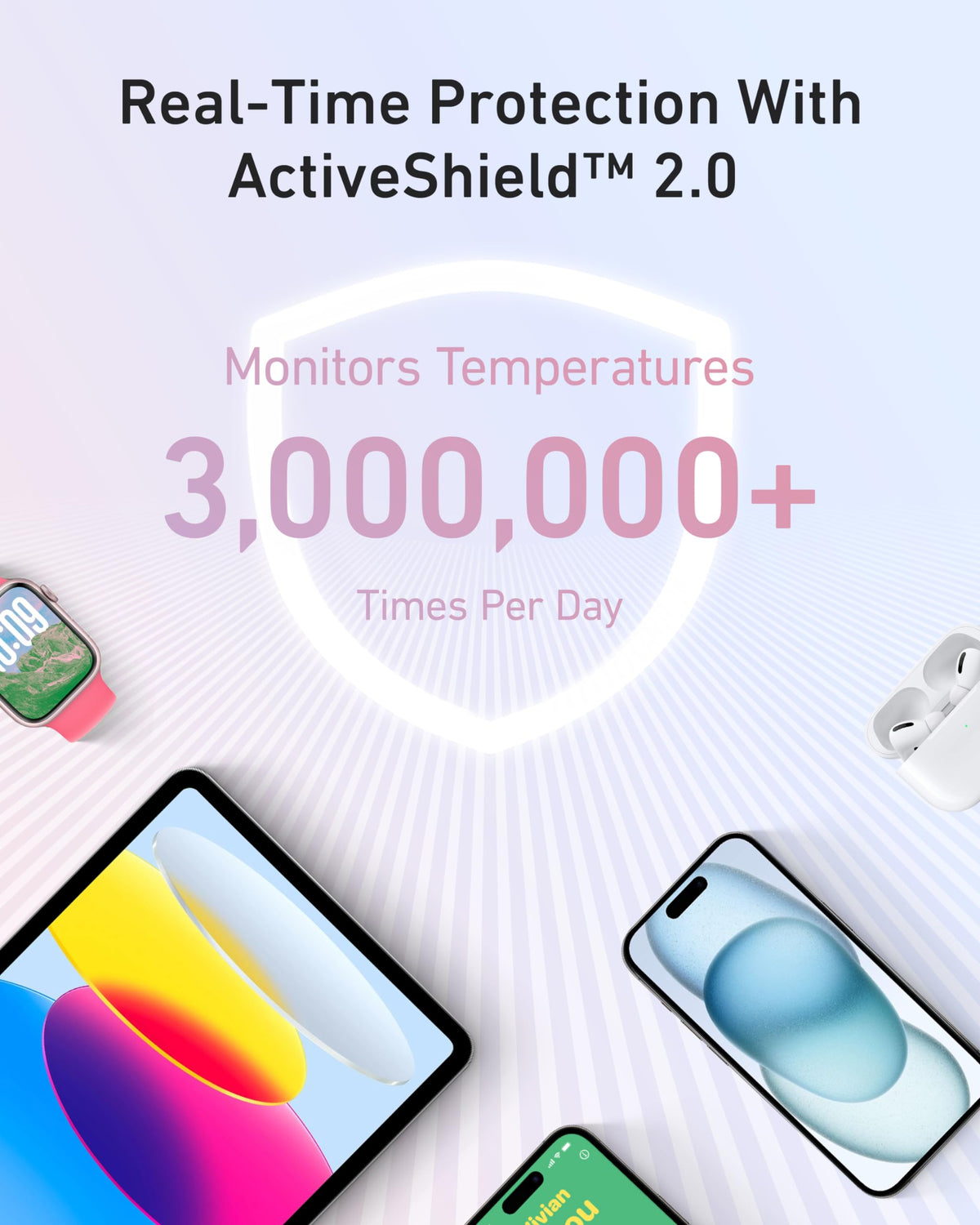 Anker Zolo Power Bank (10K, 30W) with a 5.4-inch (13.7 cm) built-in USB-C cable. - Agenda365.com