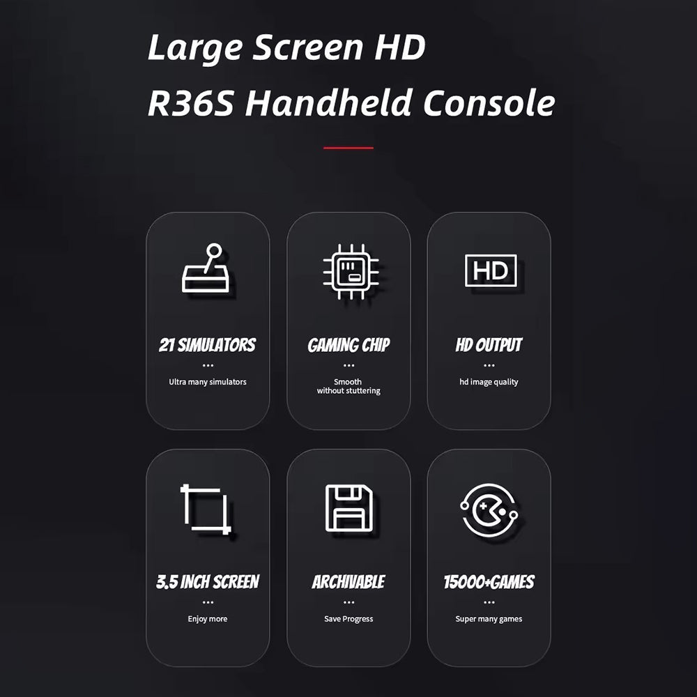 R36S Portable Handheld Retro Arcade Joystick All-in-One Open-Source Gaming Console - Agenda365.com