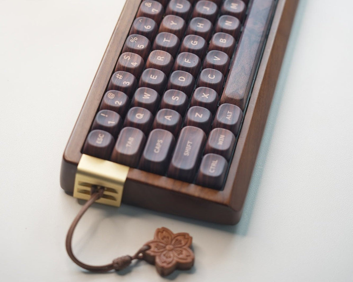 XVX MU68 FujiWave VIA Wireless Wooden Mechanical Keyboard - Agenda365.com