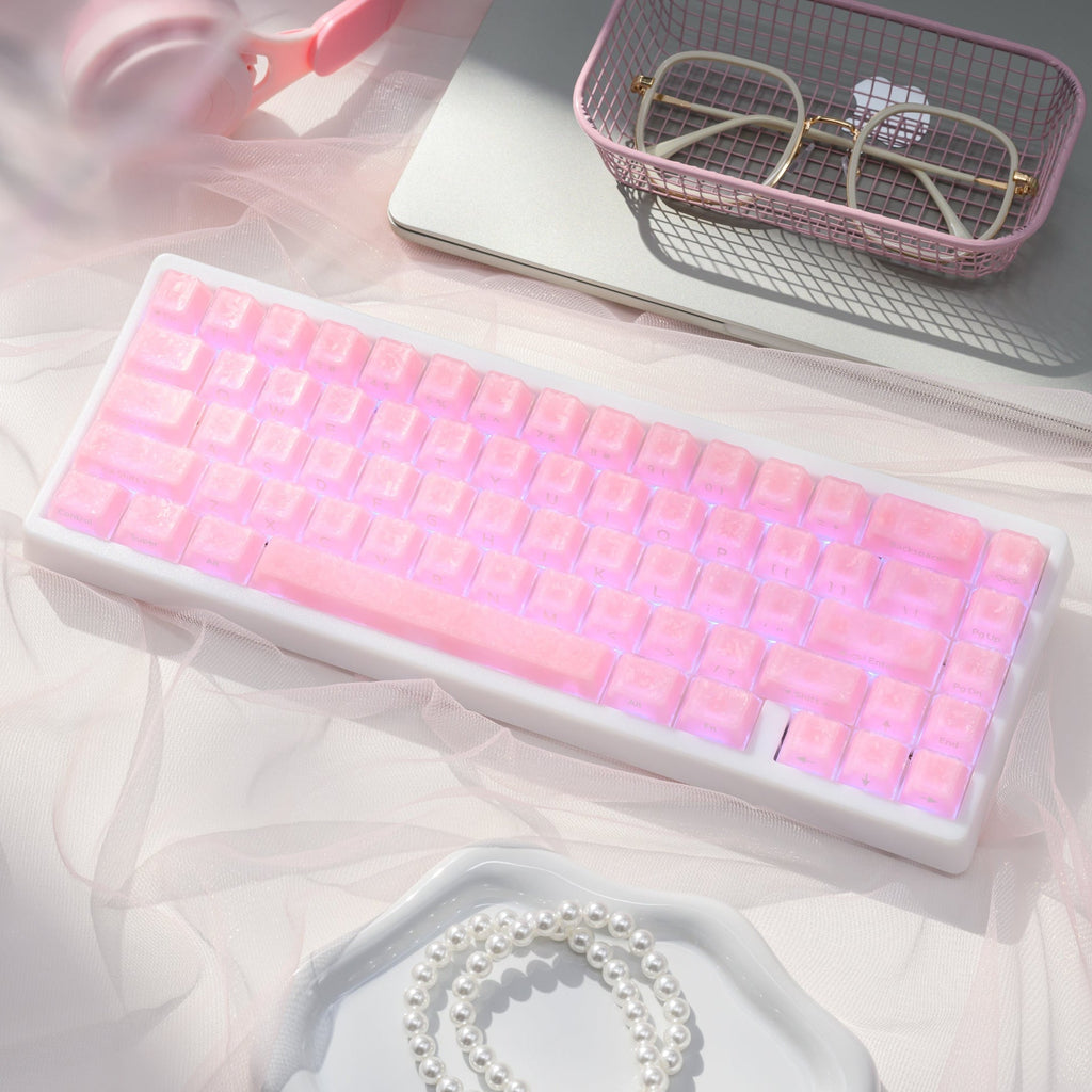 XVX M67 JadeStone Forged Carbon VIA Tri-Mode Mechanical Keyboard - Agenda365.com