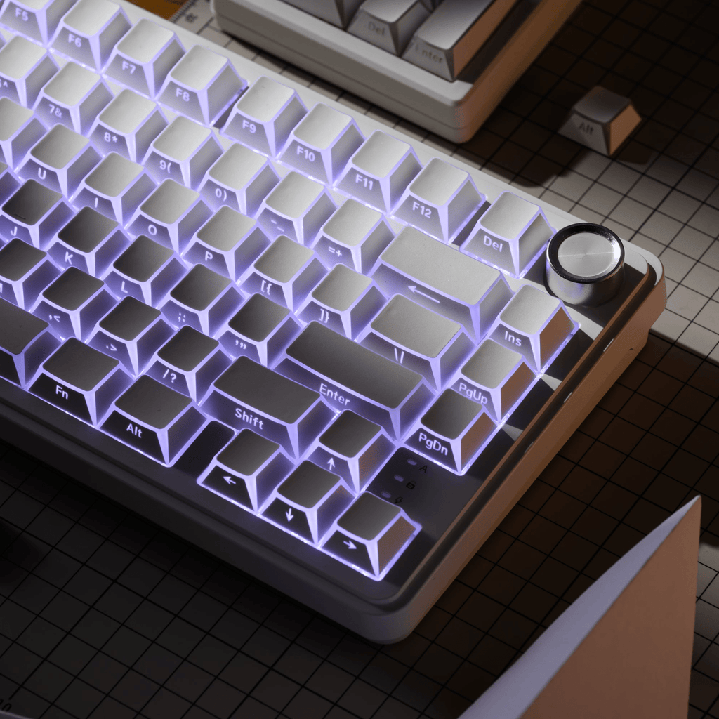 XVX PRISM Shadow Shine-Through Double-Shot Cherry Profile PBT Keycap Set - Agenda365.com