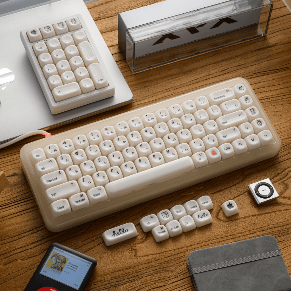 XVX White Chocolate MOA Profile Translucent 139-Key PC Keycap Set - Agenda365.com