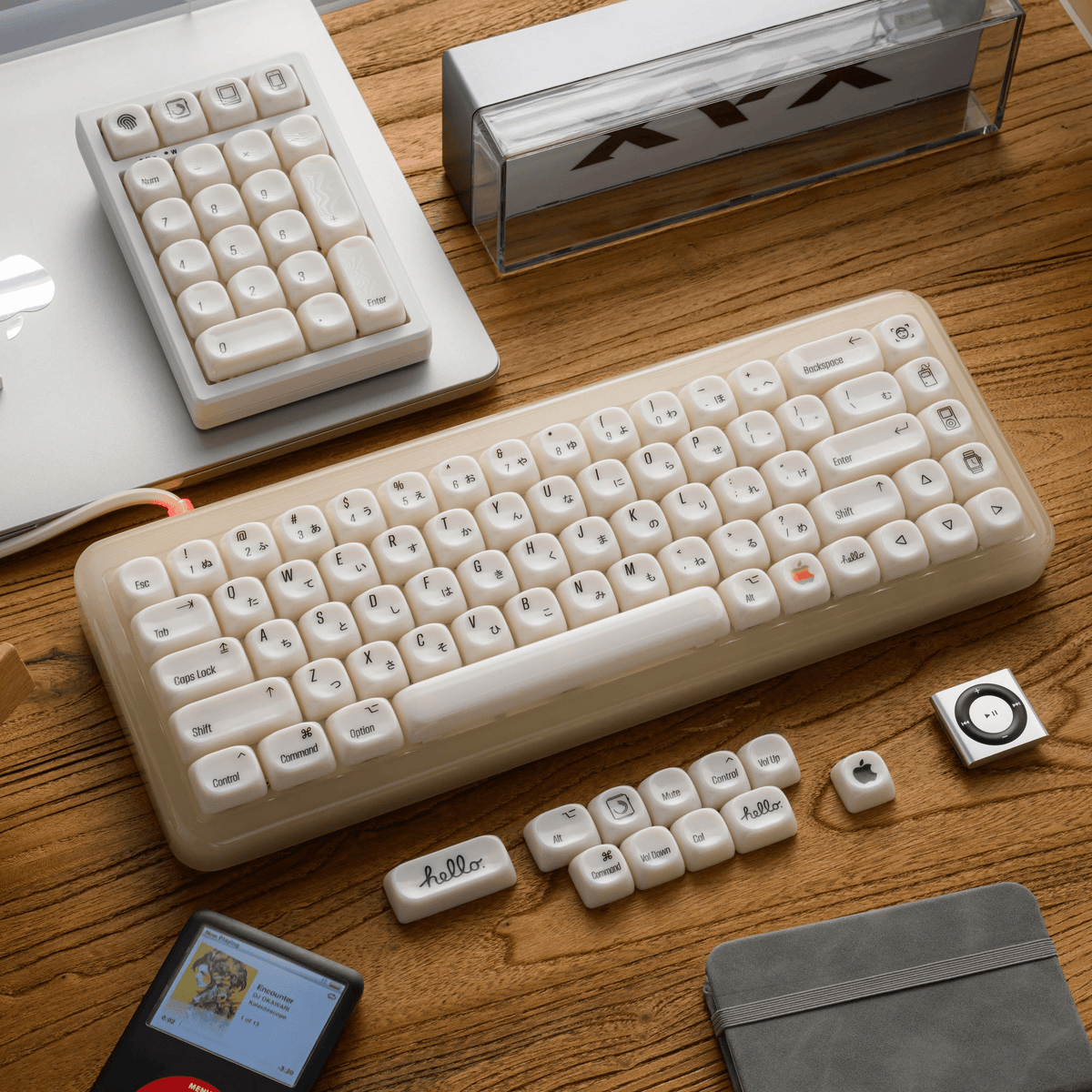 XVX White Chocolate MOA Profile Translucent 139-Key PC Keycap Set - Agenda365.com