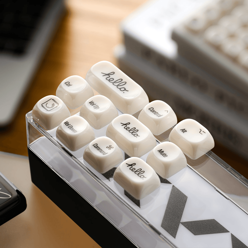 XVX White Chocolate MOA Profile Translucent 139-Key PC Keycap Set - Agenda365.com