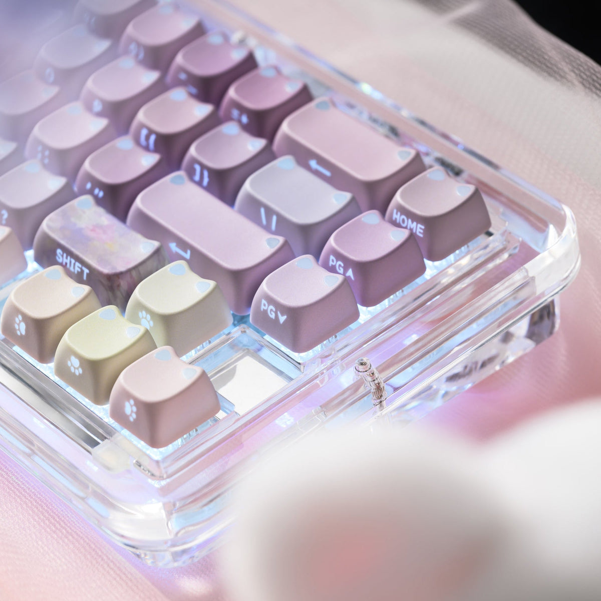 XVX Lumicat MAO Profile Side-Printed Shine-Through 113-Key Keycap Set - Agenda365.com