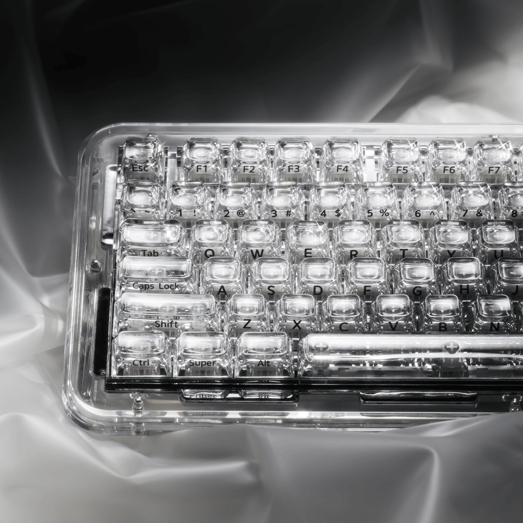 XVX Arctic Transparent SA Profile Double-Shot 128-Key PC Keycap Set - Agenda365.com