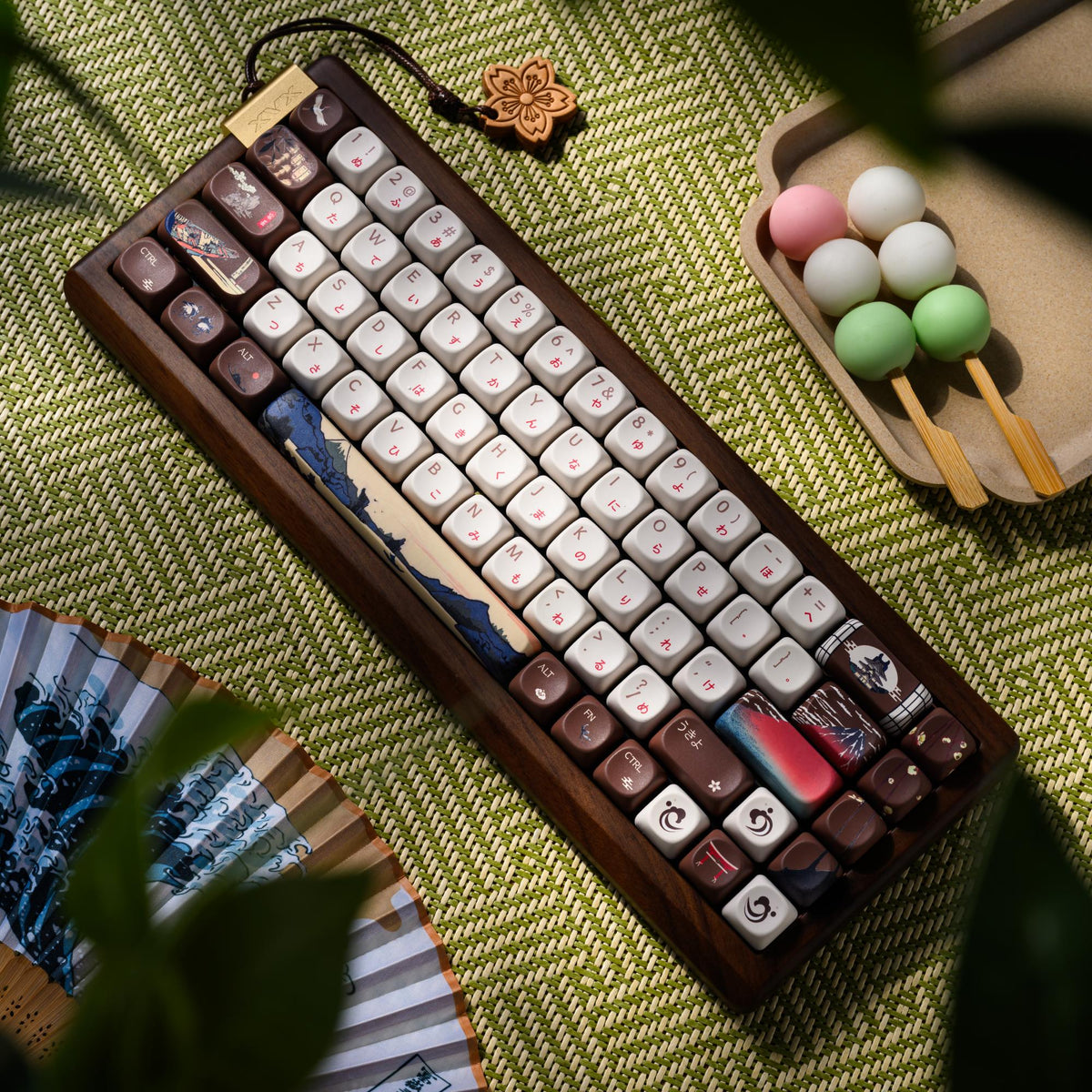 XVX MU68 FujiWave VIA Wireless Wooden Mechanical Keyboard - Agenda365.com