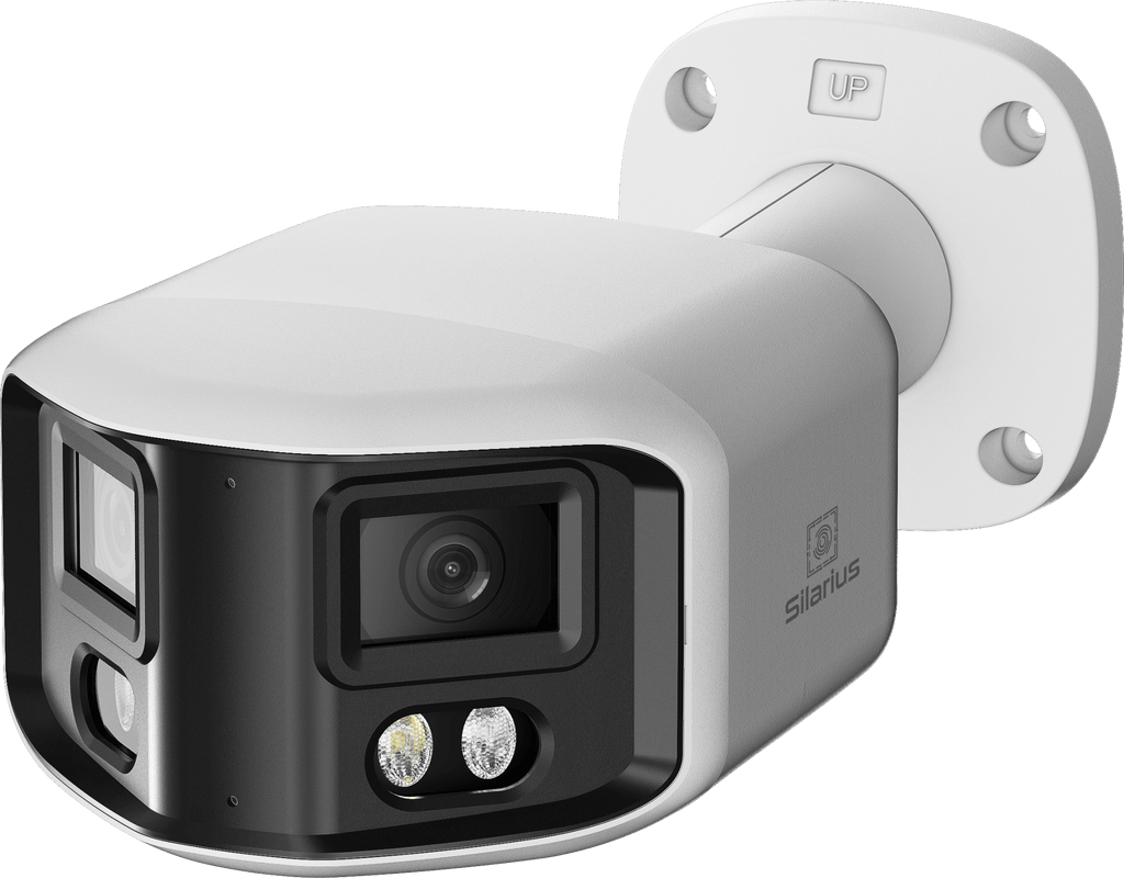 Silarius Pro Series SIL-PB8MP28AU 8MP Smart Dual Illumination Panoramic Auto Stitching ONVIF Bullet Network Camera with 2-Way Audio (NDAA Compliant) - Agenda365.com