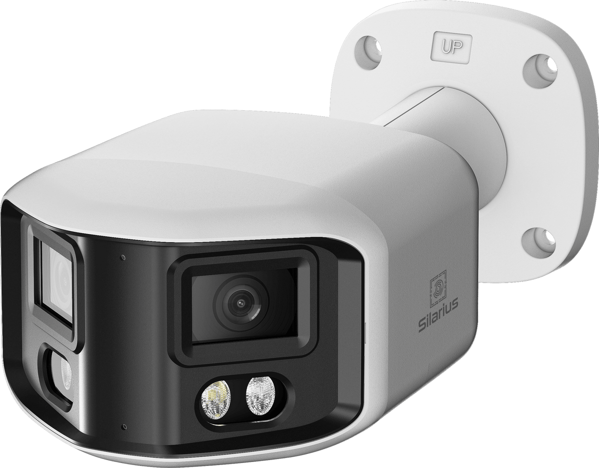 Silarius Pro Series SIL-PB8MP28AU 8MP Smart Dual Illumination Panoramic Auto Stitching ONVIF Bullet Network Camera with 2-Way Audio (NDAA Compliant) - Agenda365.com