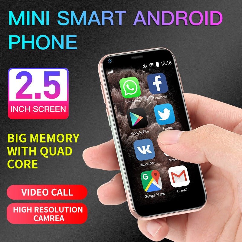 Android System 8.1 Pocket Smartphone 3G Mini XS11 Sono GPS Dual Camera WIFI - Agenda365.com