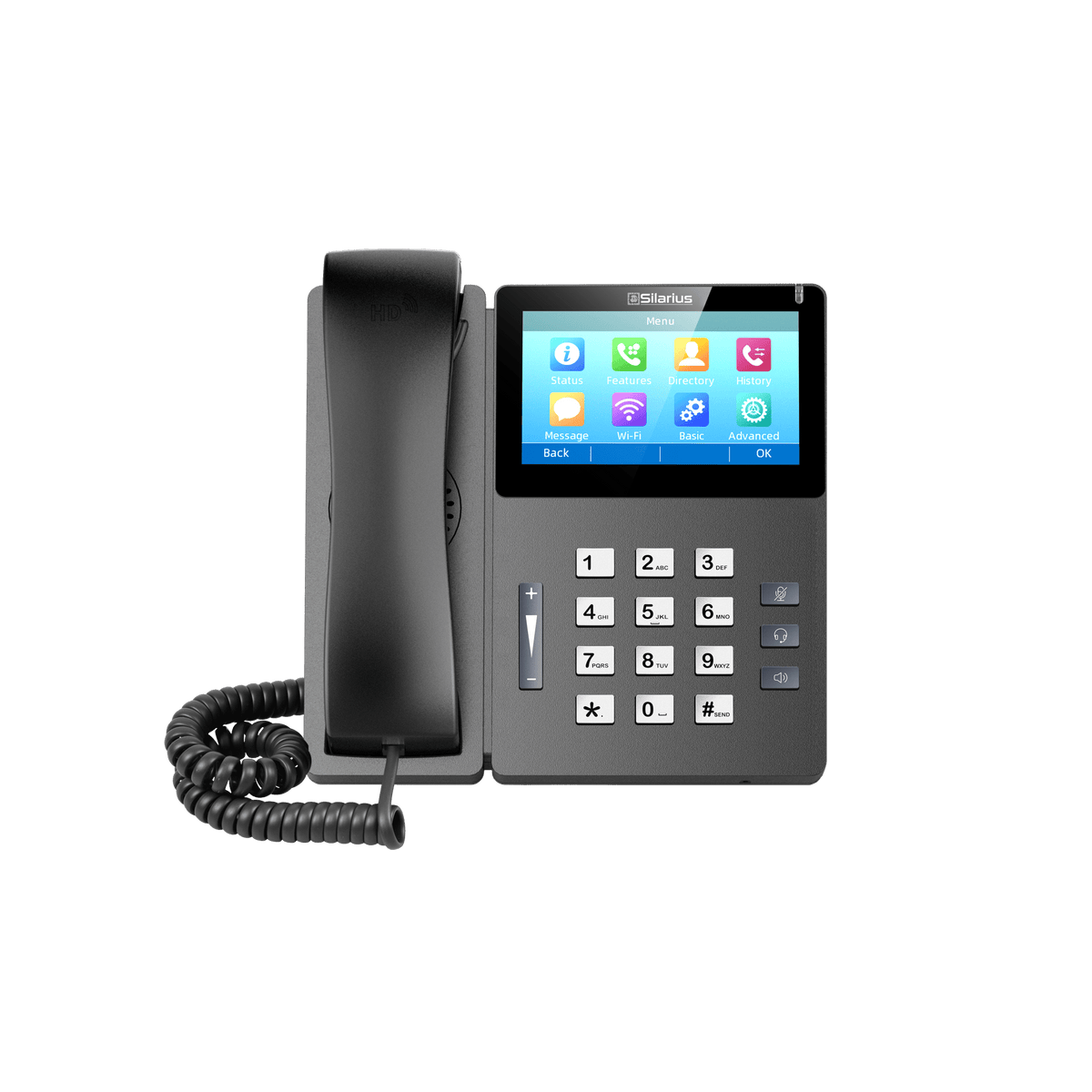 Silarius SILETIPP10SPWB Elite Touch Screen SIP IP Phone - Agenda365.com