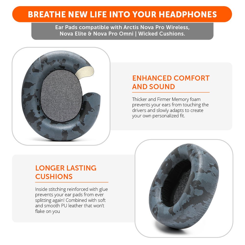 Arctis Nova Pro Wireless, Nova Elite & Nova Pro Omni Earpads - WC PadZ Nova Pro Wireless - Agenda365.com