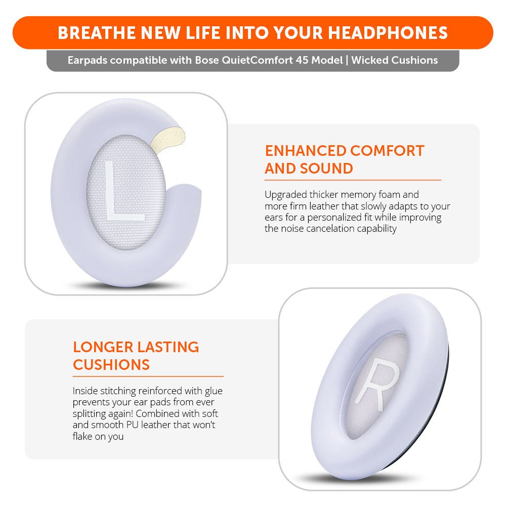Bose QC45 Replacement Ear Pads - Agenda365.com