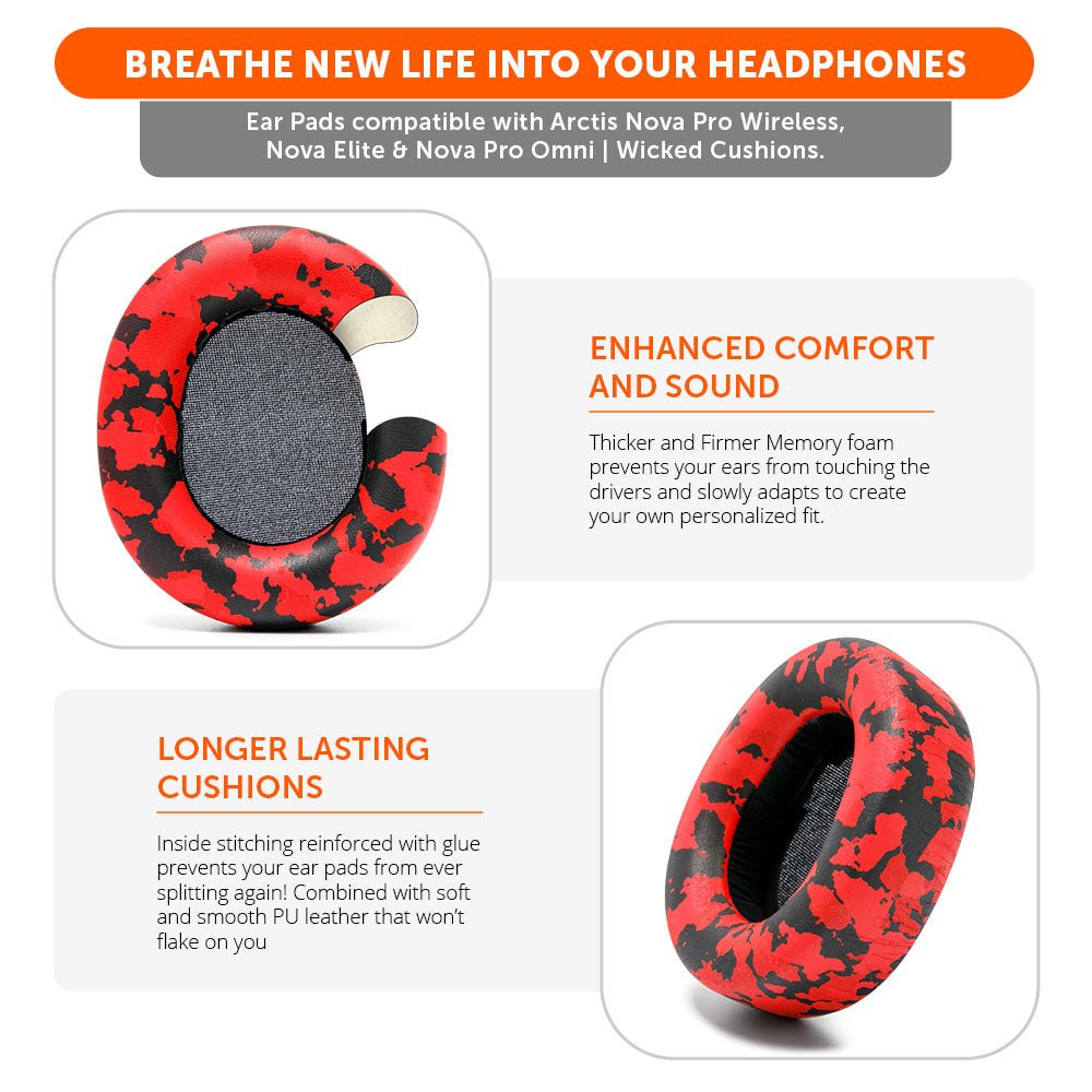 Arctis Nova Pro Wireless, Nova Elite & Nova Pro Omni Earpads - WC PadZ Nova Pro Wireless - Agenda365.com