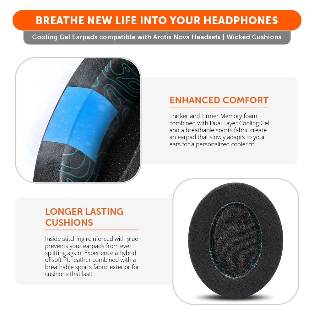 Arctis Nova Earpads - WC FreeZe Cooling Gel - Agenda365.com