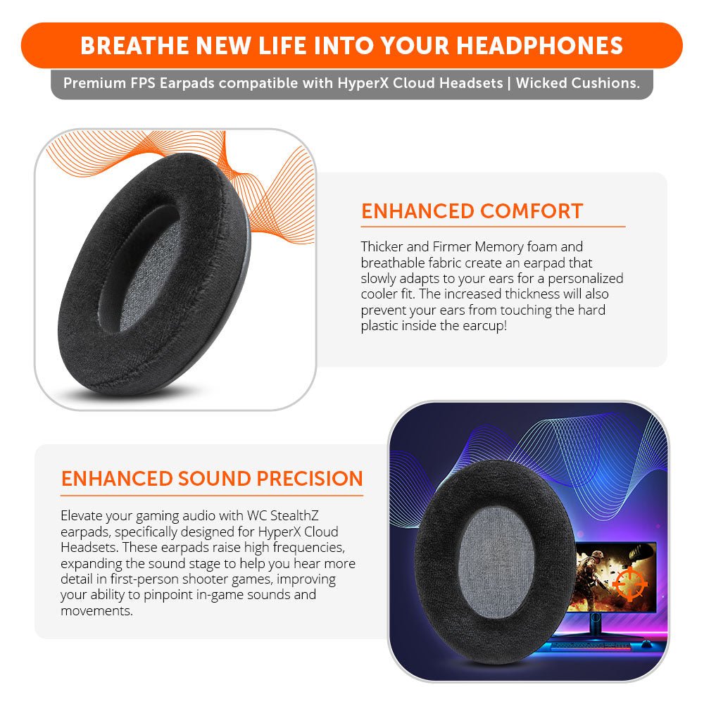 HyperX Cloud FPS Gaming Earpads - WC StealthZ Cloud - Agenda365.com