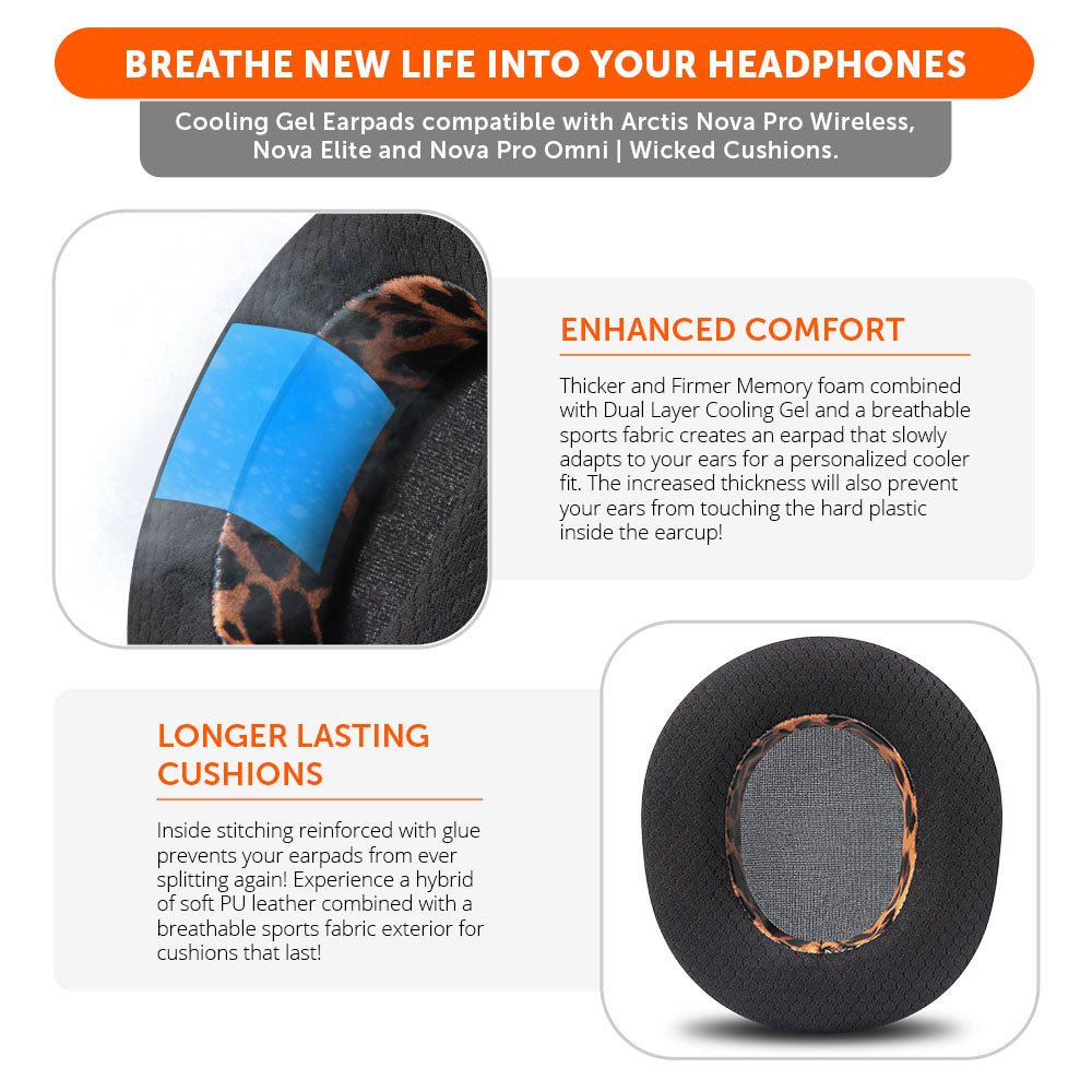 Arctis Nova Pro Wireless, Nova Elite & Nova Pro Omni Earpads - WC FreeZe Cooling Gel - Agenda365.com