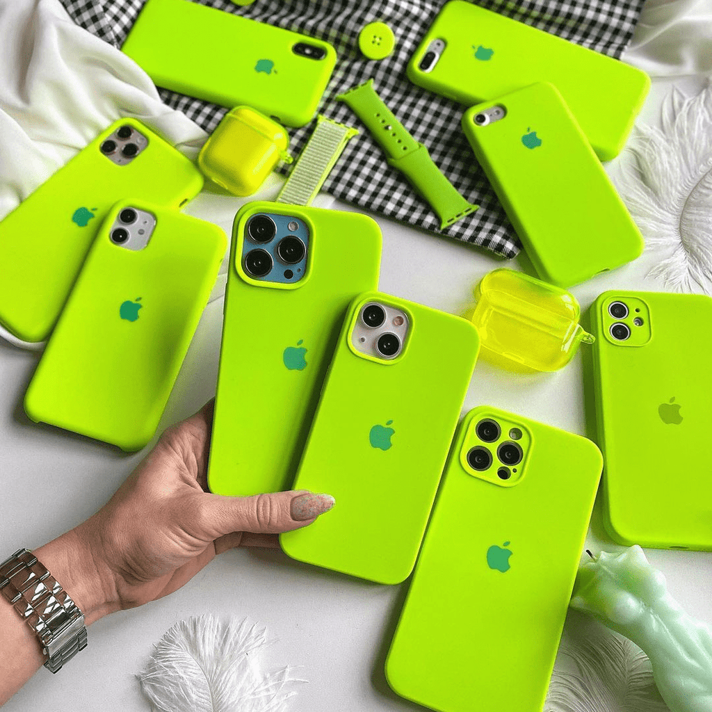 iPhone Silicone Case (Fluorescent Green) - Agenda365.com