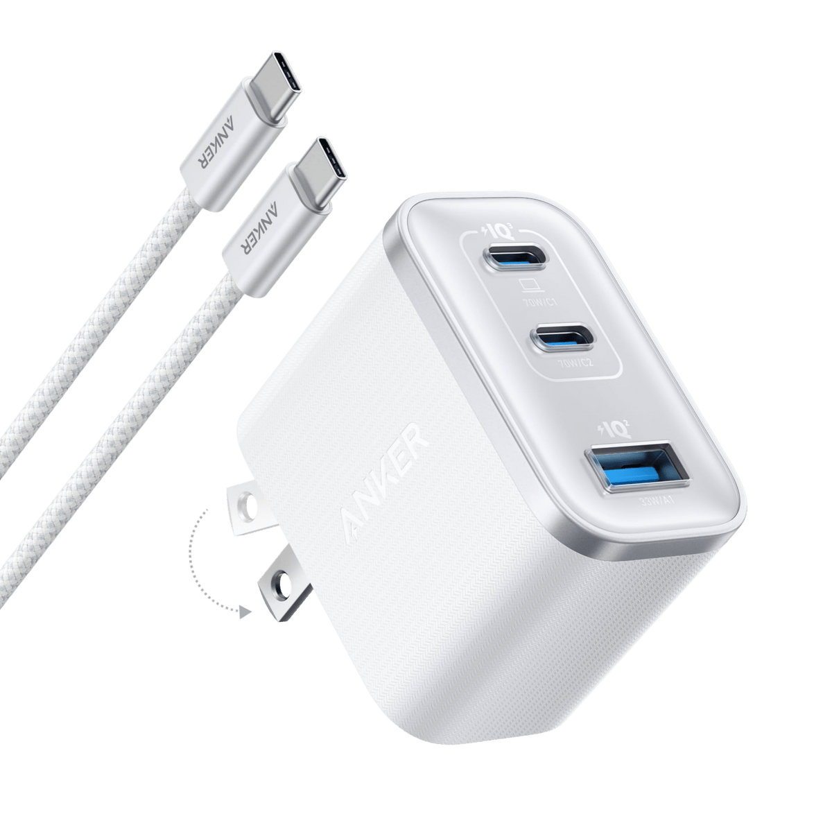 Anker Nano Charger (70W, 3 Ports) - Agenda365.com