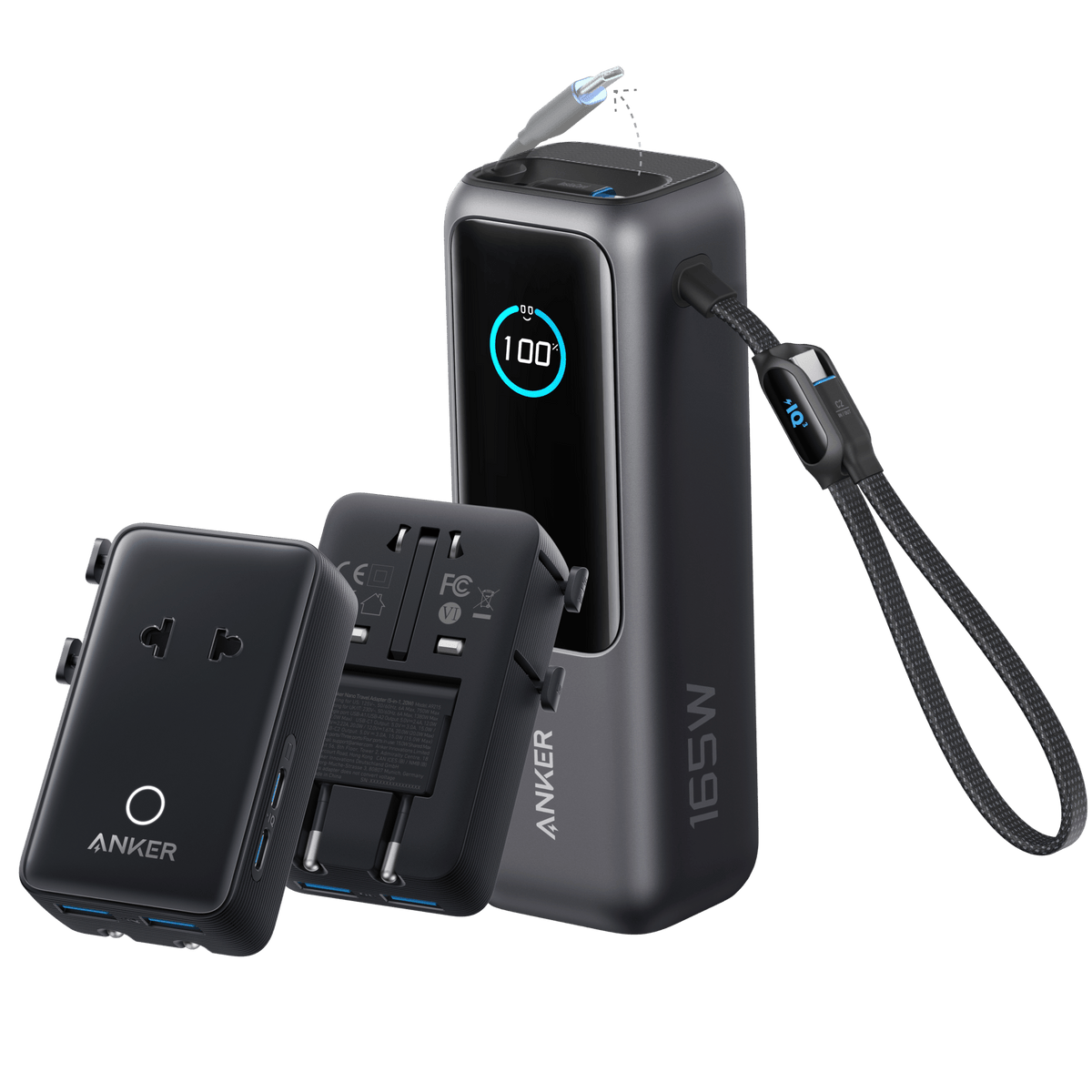 Anker Laptop Power Bank (25K, 165W, Built-In and Retractable Cables) - Agenda365.com